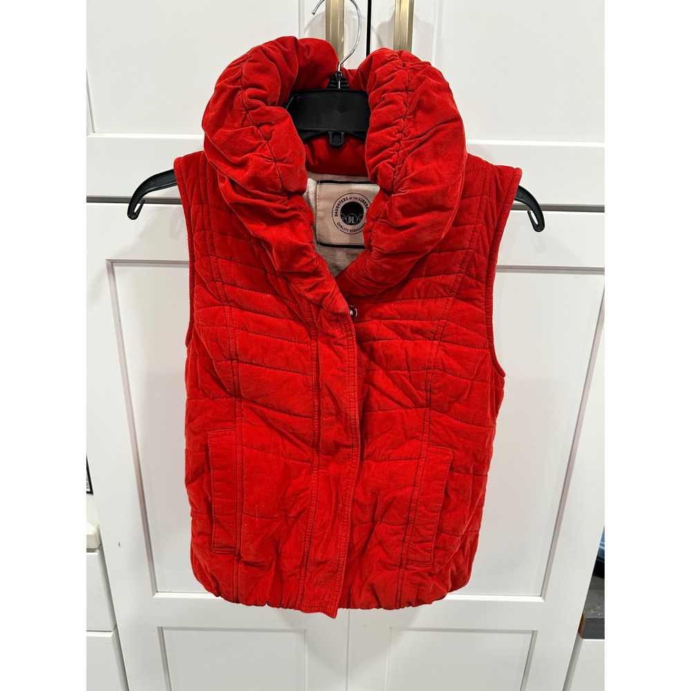 Daughters of the‎ Liberation  Corduroy Quilted Puffer Vest Women's Size S